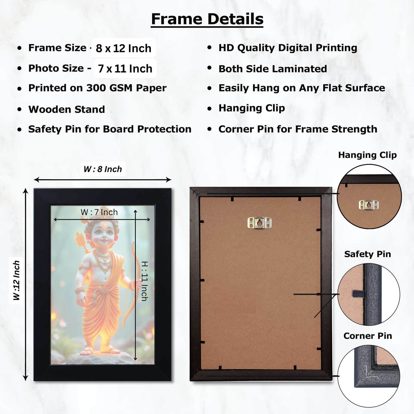 Shree Ram,Ayodhya shree Ram Lala Photo frame new born baby photo of shree ram
