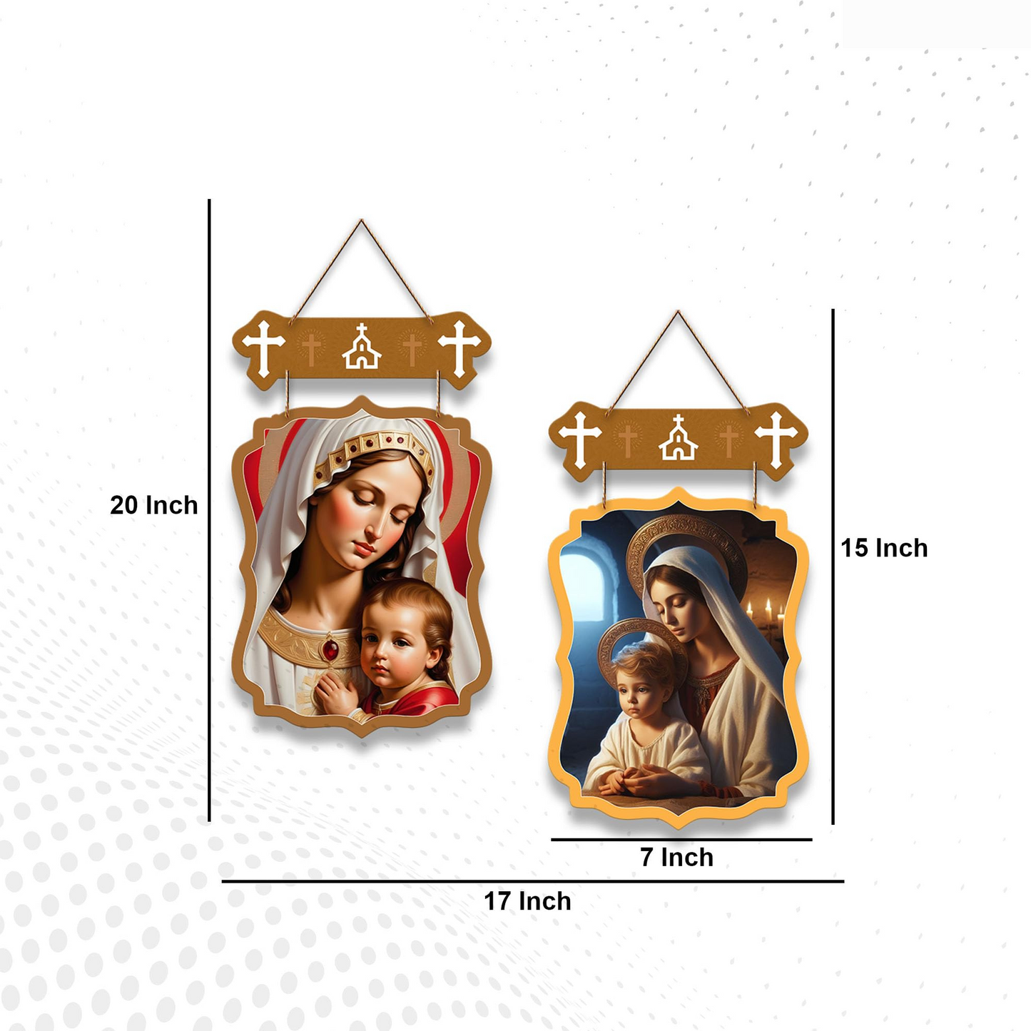 Jesus Wooden Wall Hanging Decoration Items for Home | Gifts | Bedroom | Wooden Wall Hanger | Mdf Wall Artwork Decoration for Living Room | Modern Decor Items