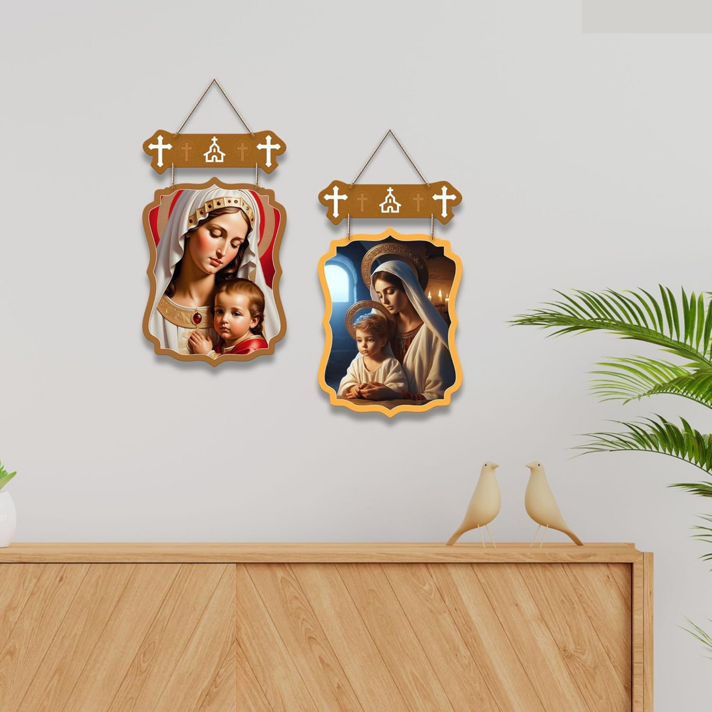Jesus Wooden Wall Hanging Decoration Items for Home | Gifts | Bedroom | Wooden Wall Hanger | Mdf Wall Artwork Decoration for Living Room | Modern Decor Items