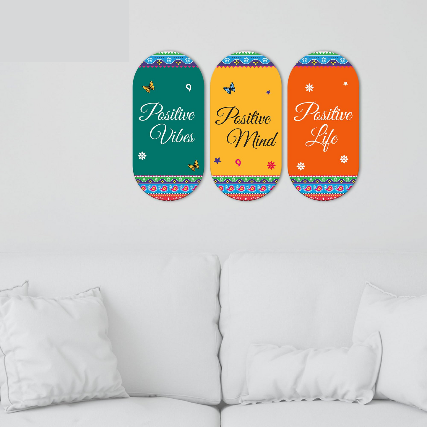Positive Quotes Printed Wooden Wall Hanger for Home | Office | Living Room | Gift | Modern Decoration Items | Kitchen Wall Decor