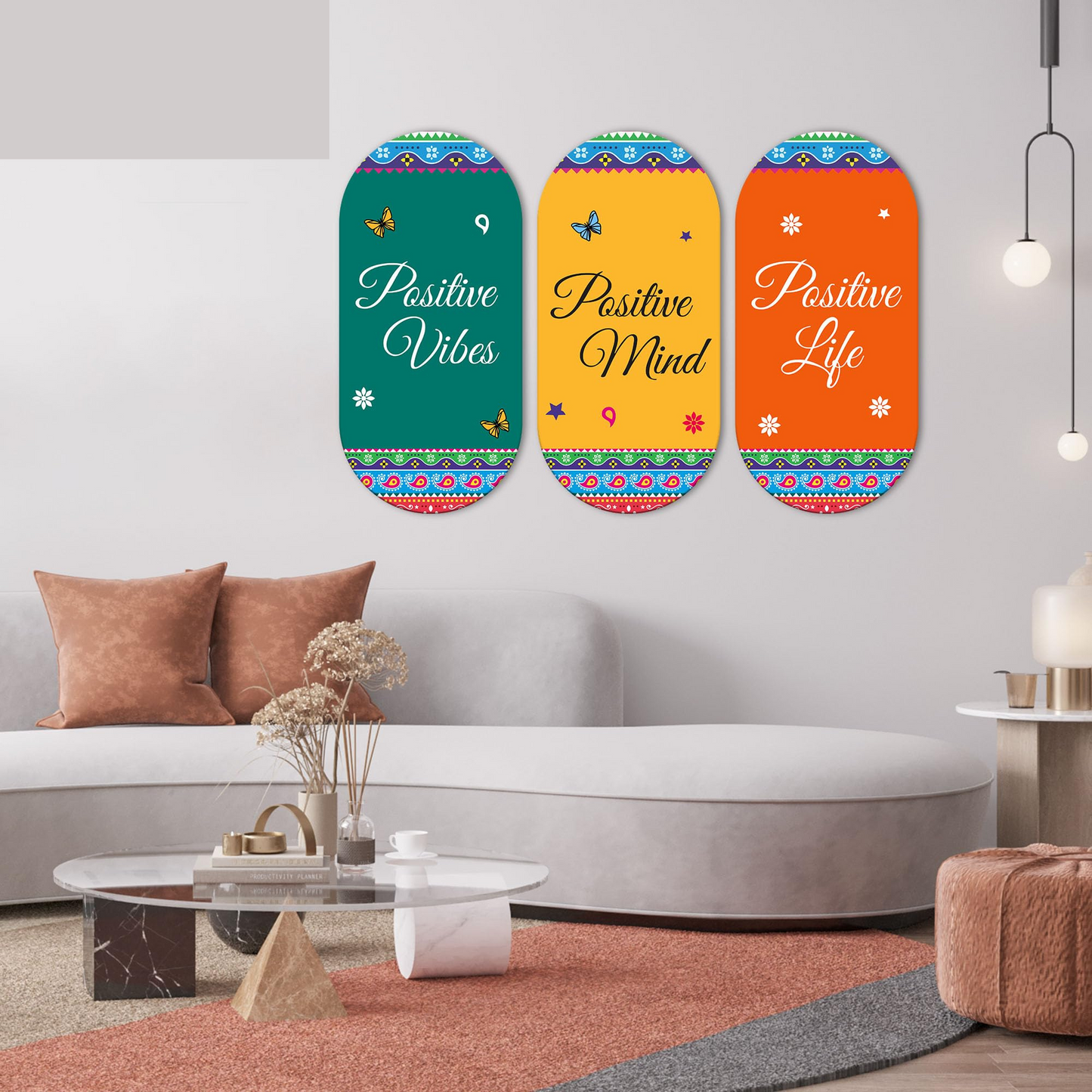 Positive Quotes Printed Wooden Wall Hanger for Home | Office | Living Room | Gift | Modern Decoration Items | Kitchen Wall Decor