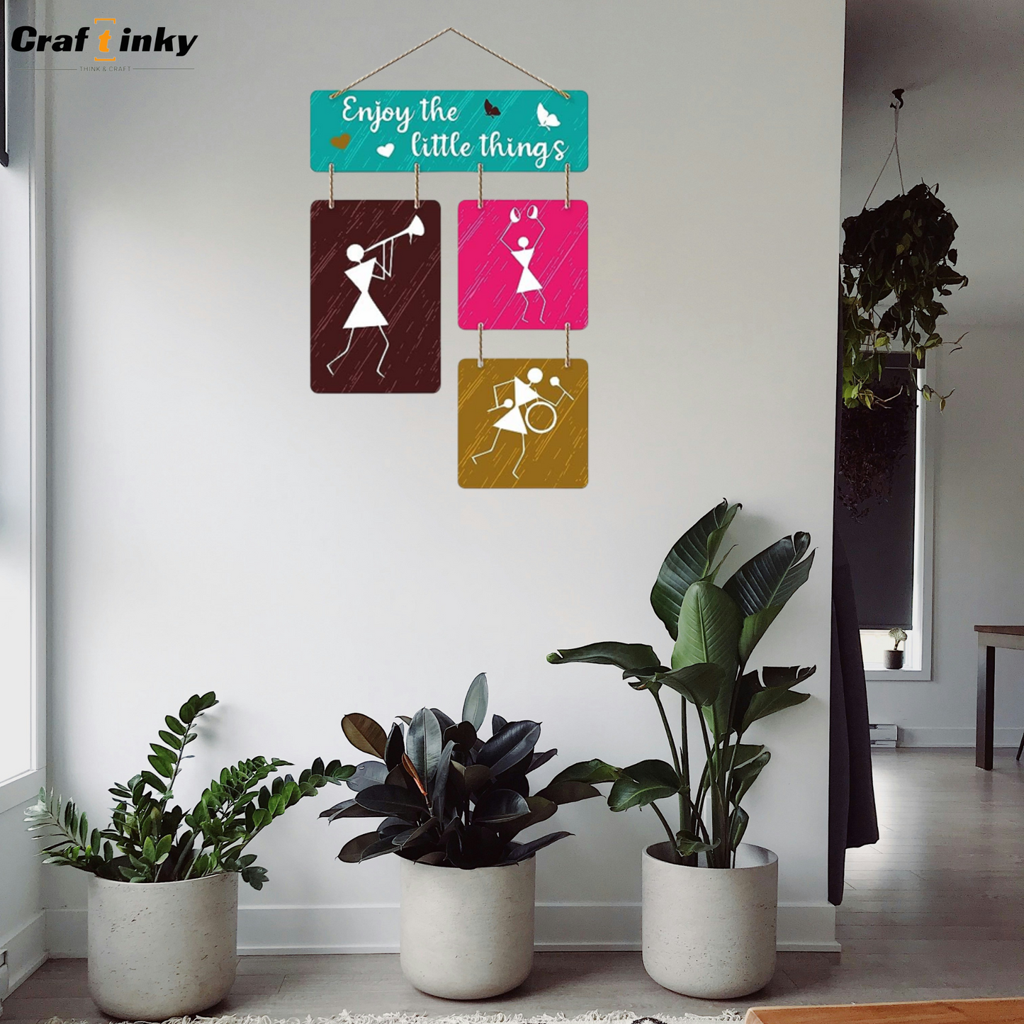 Enjoy The Little Things Wall Hanging Inspirational Engineered Wood Decor