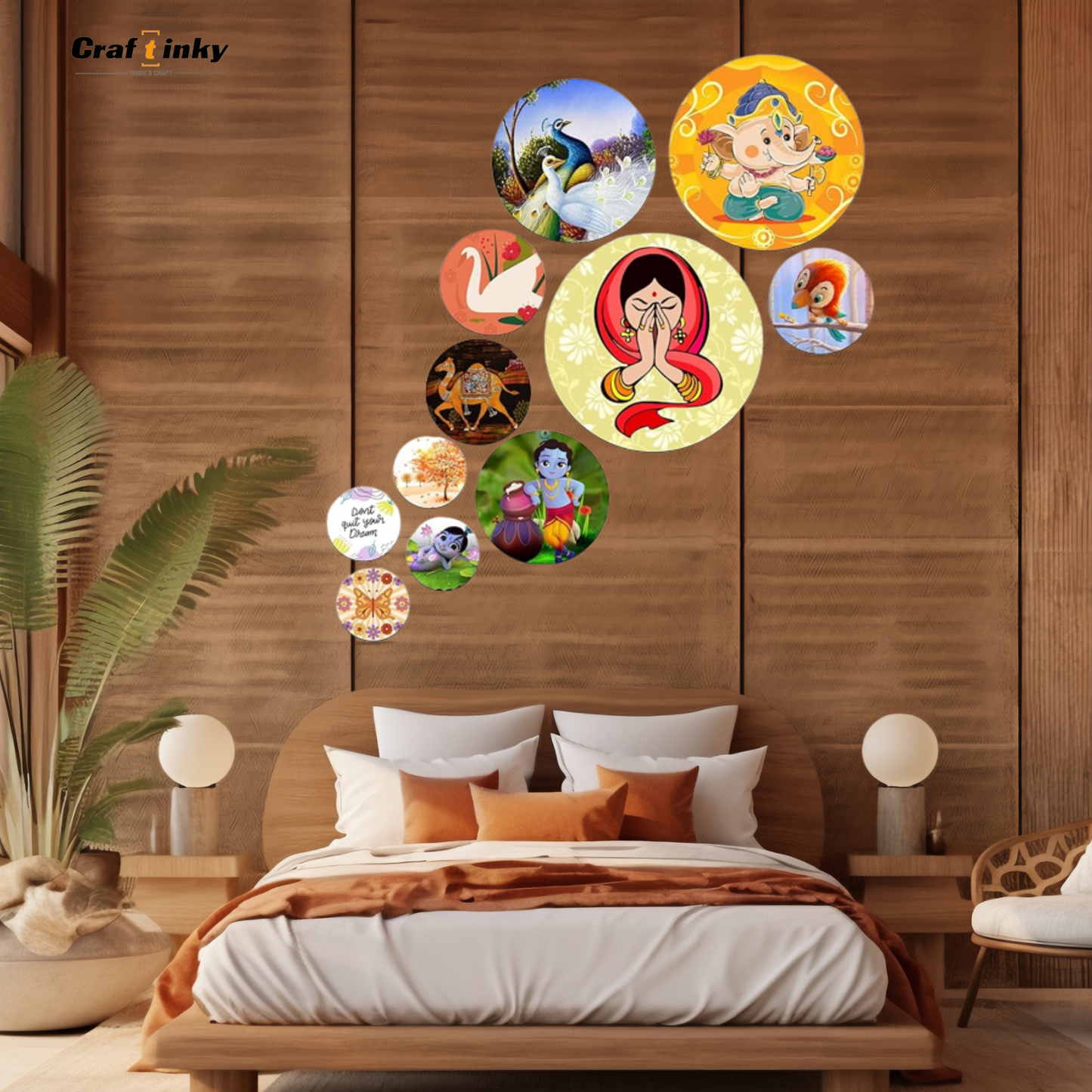 Dream Big 11-piece Round Wall Hanging Set