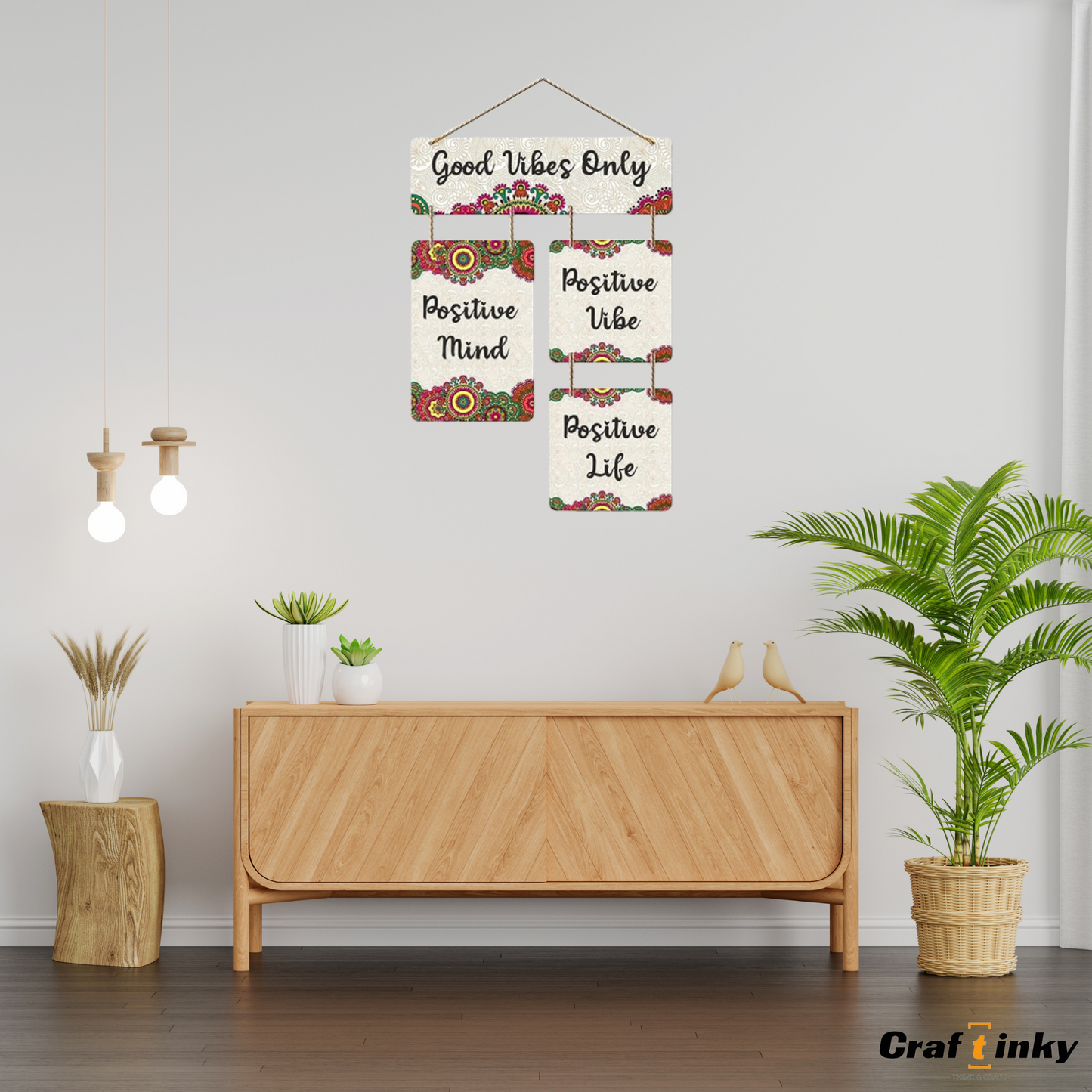 Positive Vibes Only Wall Hanging Elevate Your Space With Inspiration