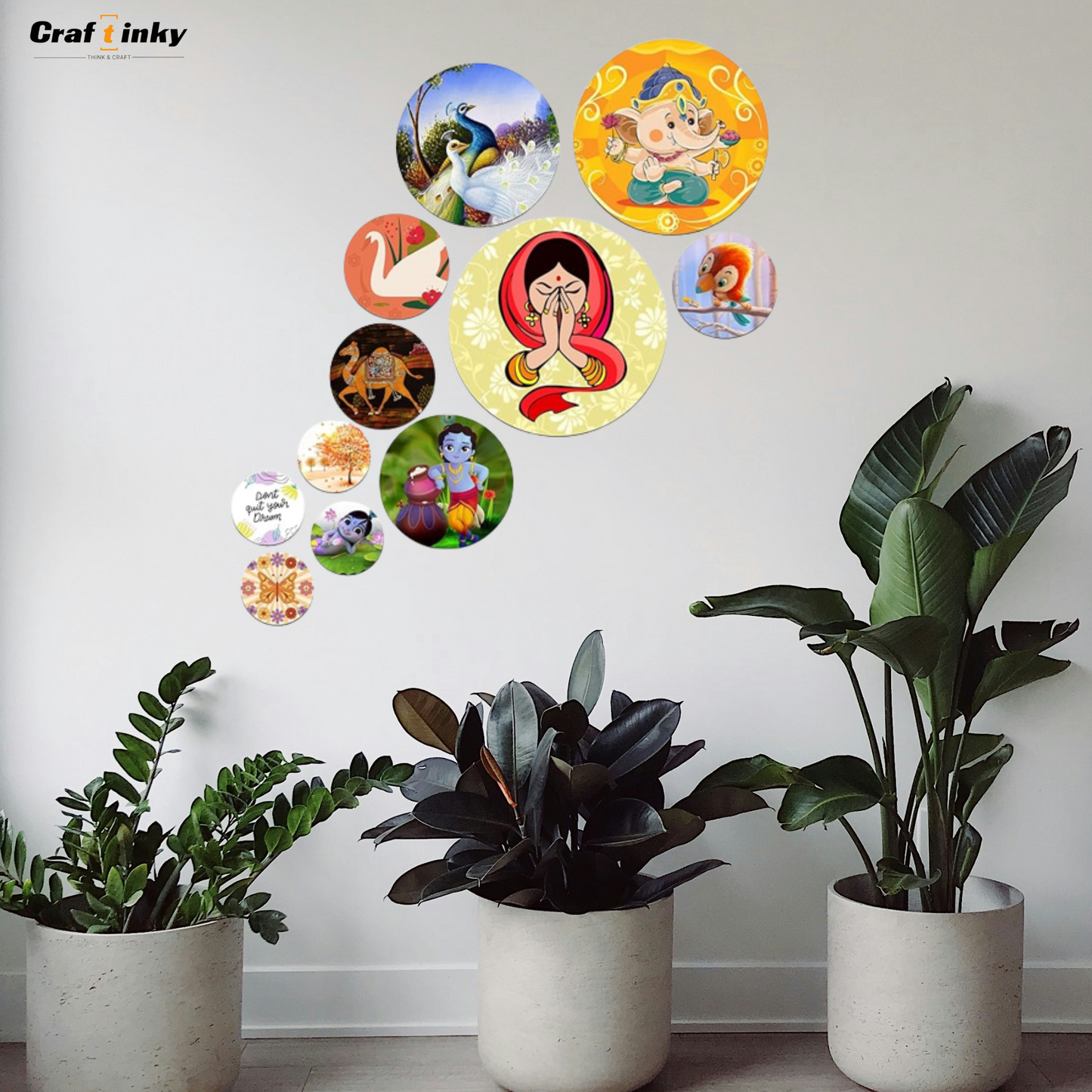 Dream Big 11-piece Round Wall Hanging Set