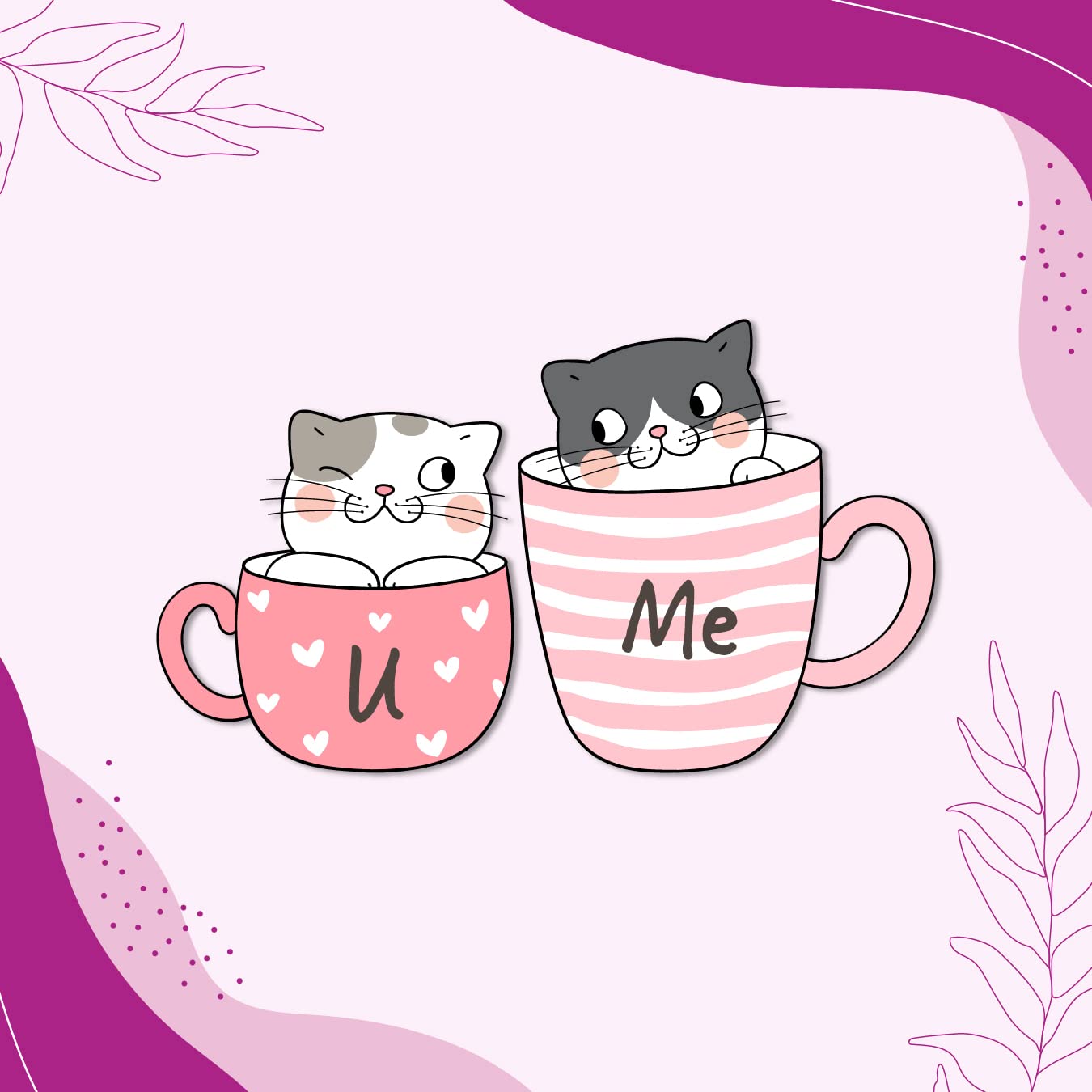 You&Me Wooden Fridge Magnet(Pack of 1) Valentine,Anniversary,Couple&Love Gift Valentine Couple Wedding Anniversary Gift&Decoration for Husband-Wife,Boyfriend-Girlfriend,Him-Her,Men-Women