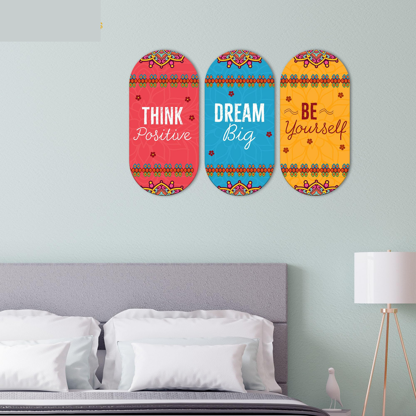 Positive Quotes Printed Wooden Wall Hanger for Home | Office | Living Room | Gift | Modern Decoration Items | Kitchen Wall Decor