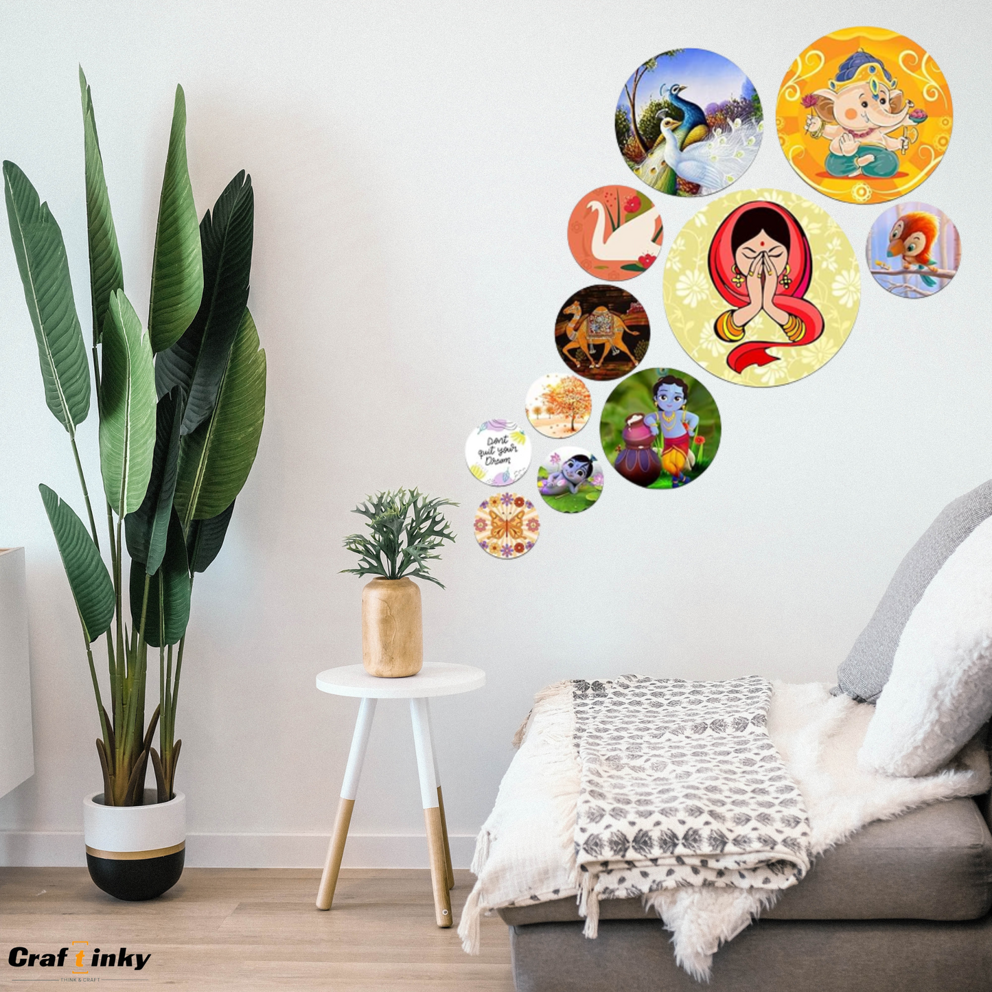 Dream Big 11-piece Round Wall Hanging Set
