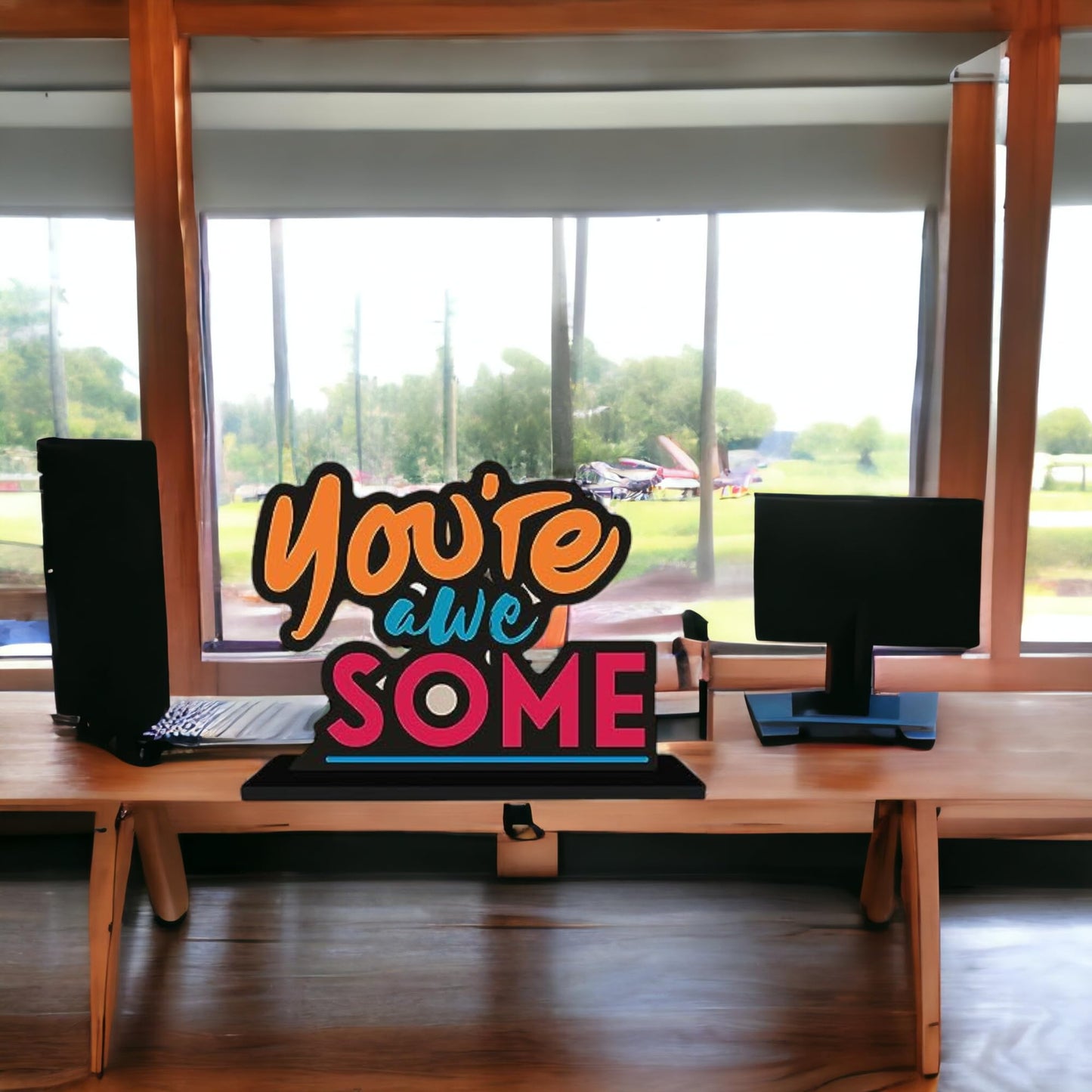 Youre Awesome Table Decor Engineered Wood Inspirational Quote