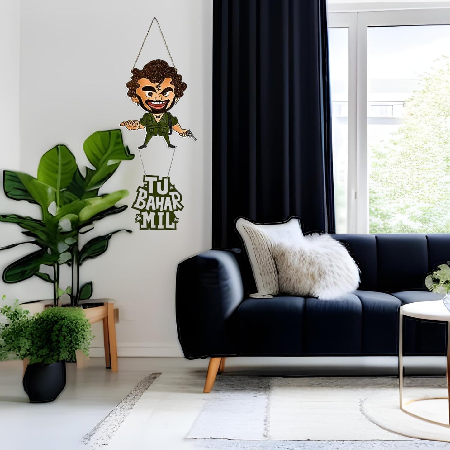 Gabbar Design Wall Hanging Tu Bahar Mil Quote Bollywood Inspired Decor