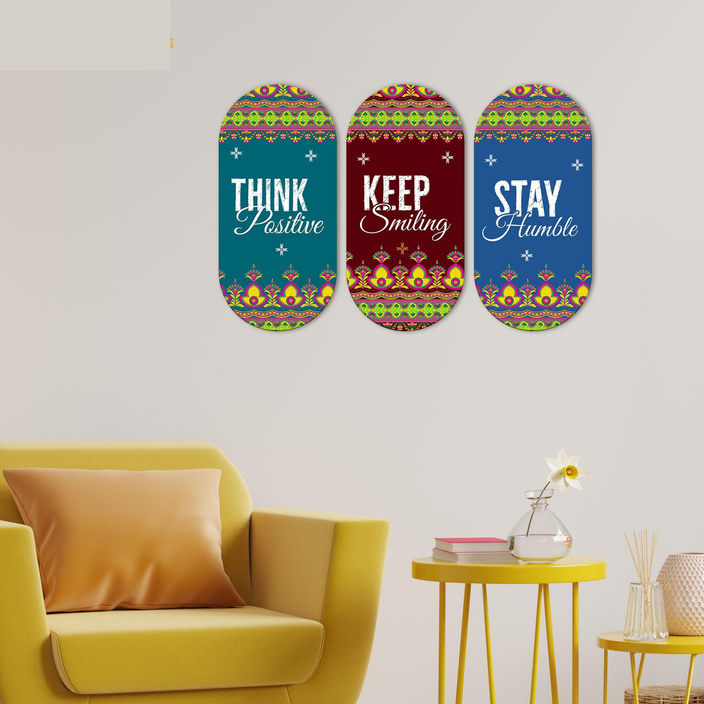 tay Humble Positive Quotes Printed Wooden Wall Hanger for Home | Office | Living Room | Gift | Modern Decoration Items | Kitchen Wall Decor