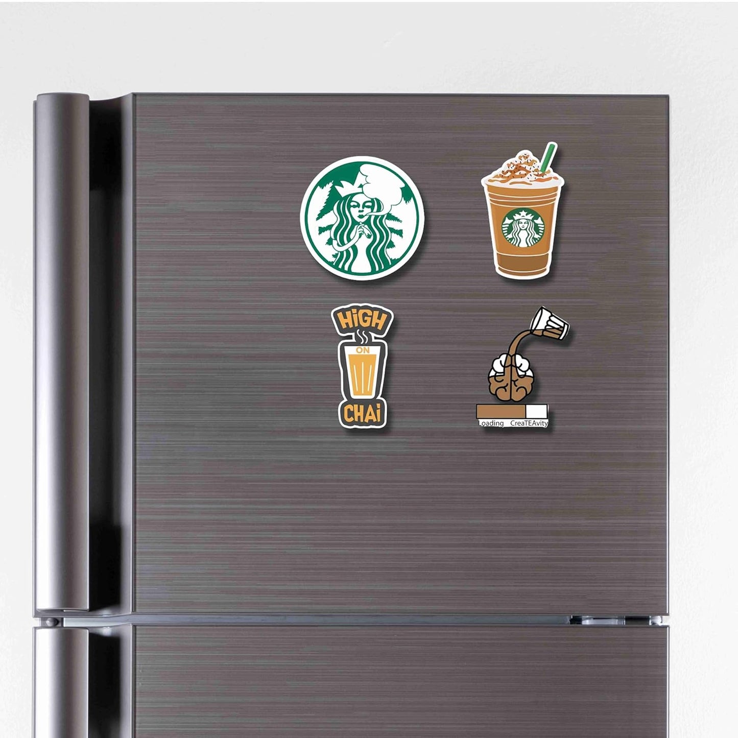 Set of 4 Magnet for Refrigerator | Fridge's Magnet | Decorative Matt Magnet for Almirah | Washing Machine