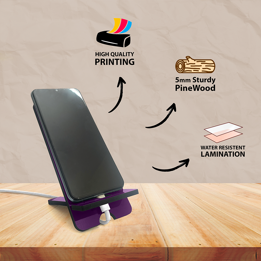 "Inspirational 'Be Proud of Who You Are' Phone Stand - 3x7 Inch Portable Holder"