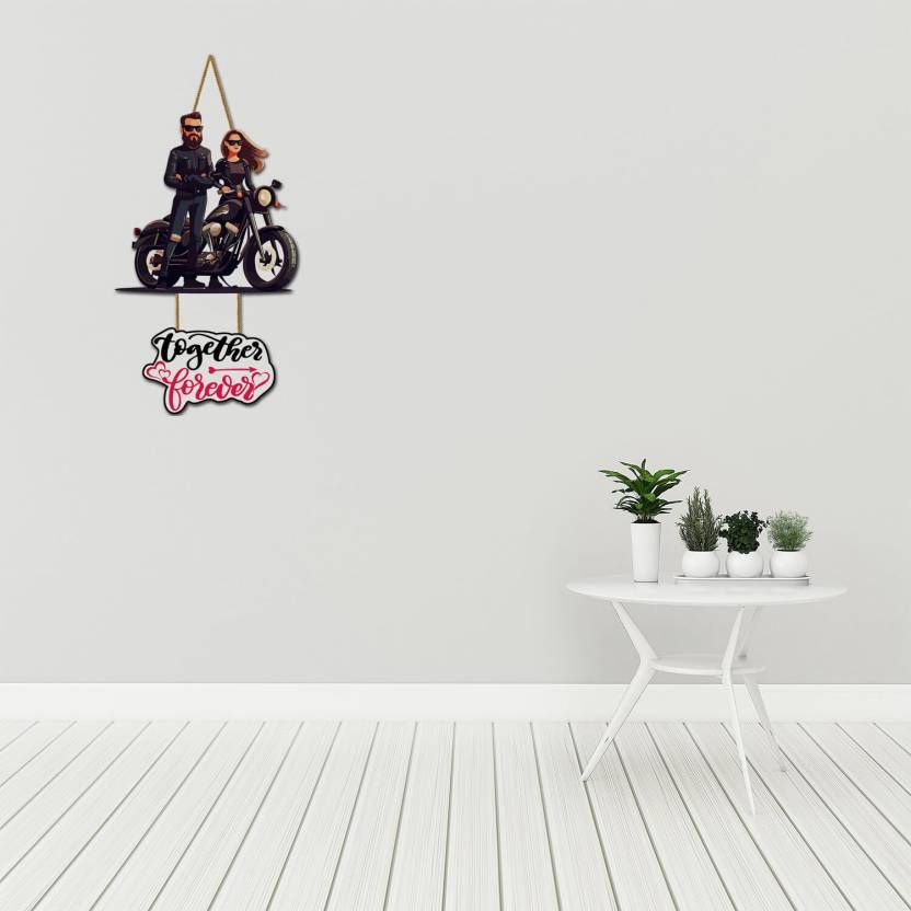 together forever Love Showpiece, Valentine Gift for Girlfriend, Boyfriend, (18 inch X 7 inch, Multicolor)