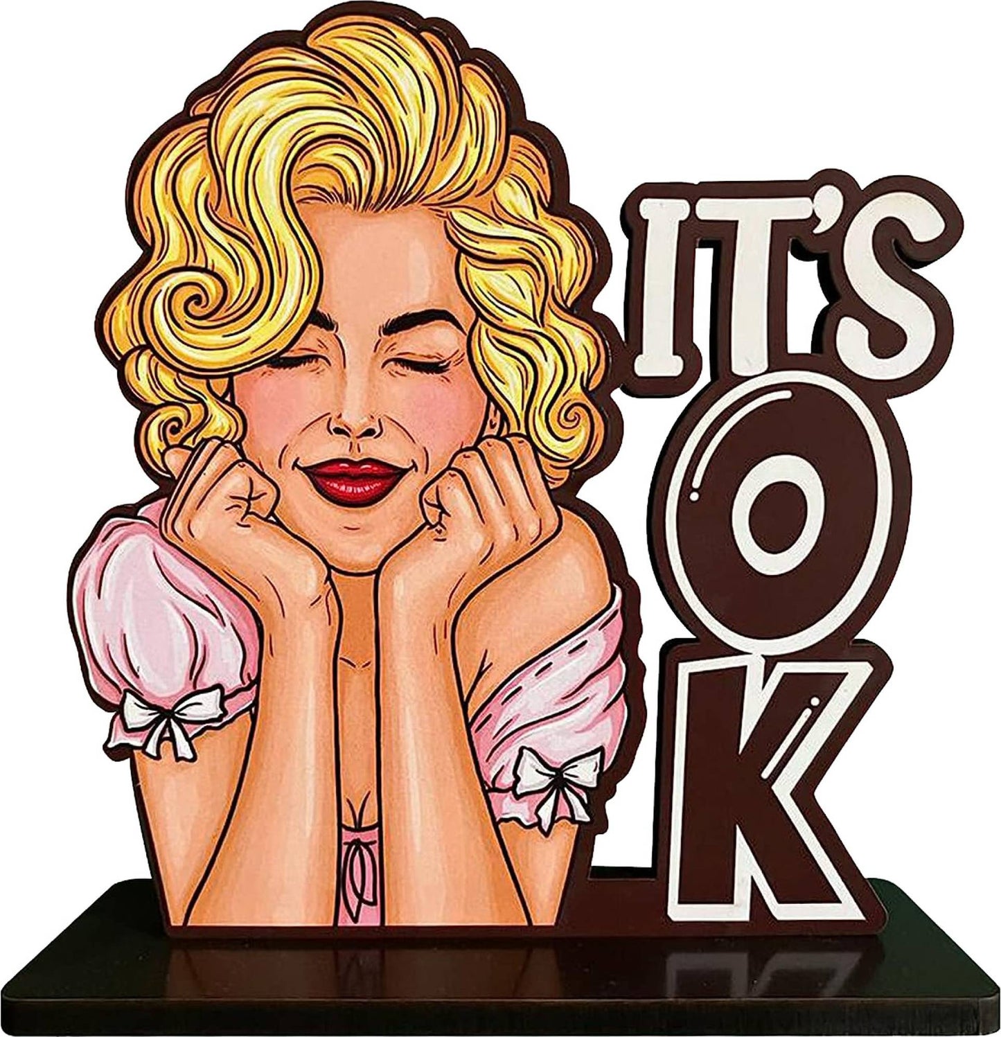 It's Ok Top Table Decorative Showpiece - 16 cm Wooden