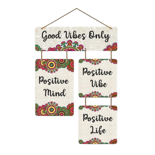 Positive Vibes Only Wall Hanging Elevate Your Space With Inspiration