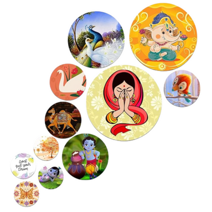 Dream Big 11-piece Round Wall Hanging Set