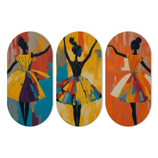Abstract Art Dancers Wood Wall Hanging Decoration Items for Home | Gifts | Wooden Wall Hanger | Mdf Wall Decoration for Living Room