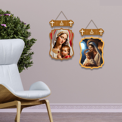 Jesus Wooden Wall Hanging Decoration Items for Home | Gifts | Bedroom | Wooden Wall Hanger | Mdf Wall Artwork Decoration for Living Room | Modern Decor Items