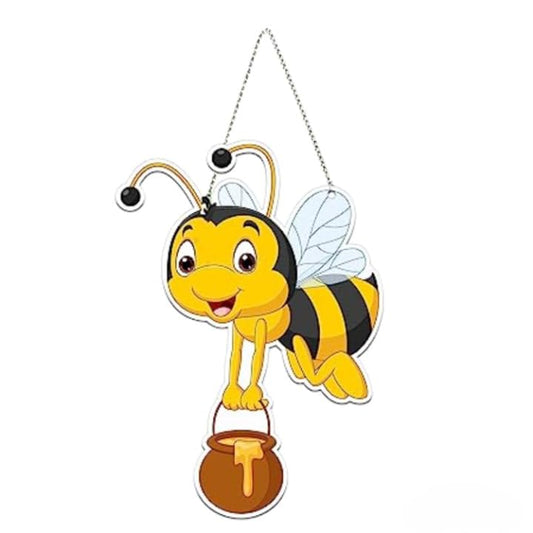 Honey Bee Wall Hanging: Charming Engineered Wood Decor For Your Home