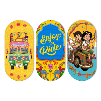 Enjoy The Ride Travel Quote Wooden Wall Hanger for Home | Office | Living Room | Gift | Modern Decoration Items | Kitchen Wall Decor