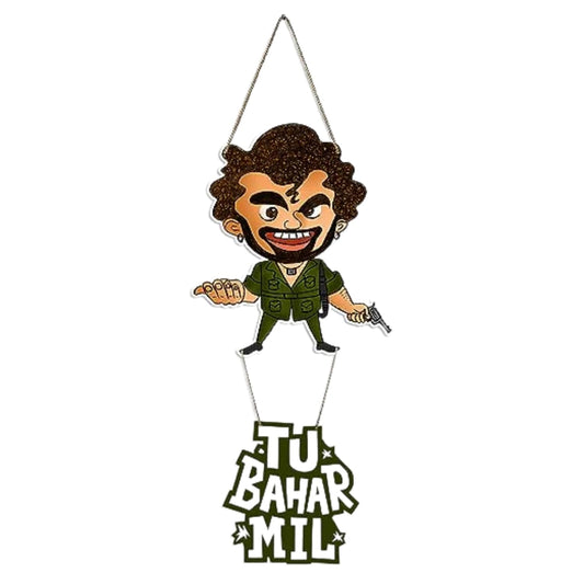 Gabbar Design Wall Hanging Tu Bahar Mil Quote Bollywood Inspired Decor