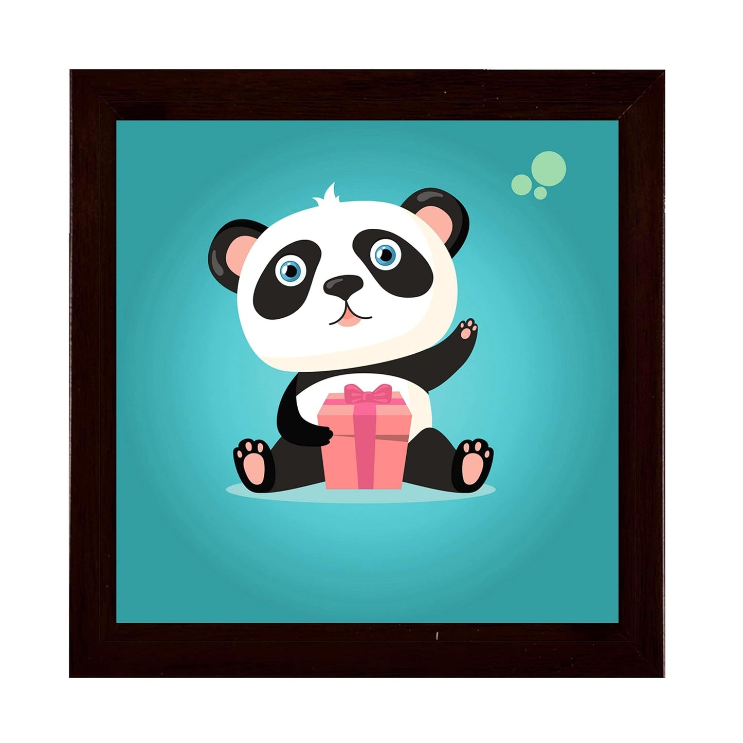 Panda Design Tea Coffee Coaster Set Engineered Wood Drinkware Accessories
