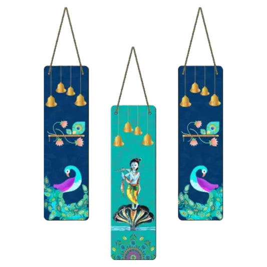 Krishna Design Wall Hanging Divine Engineered Wood Decor