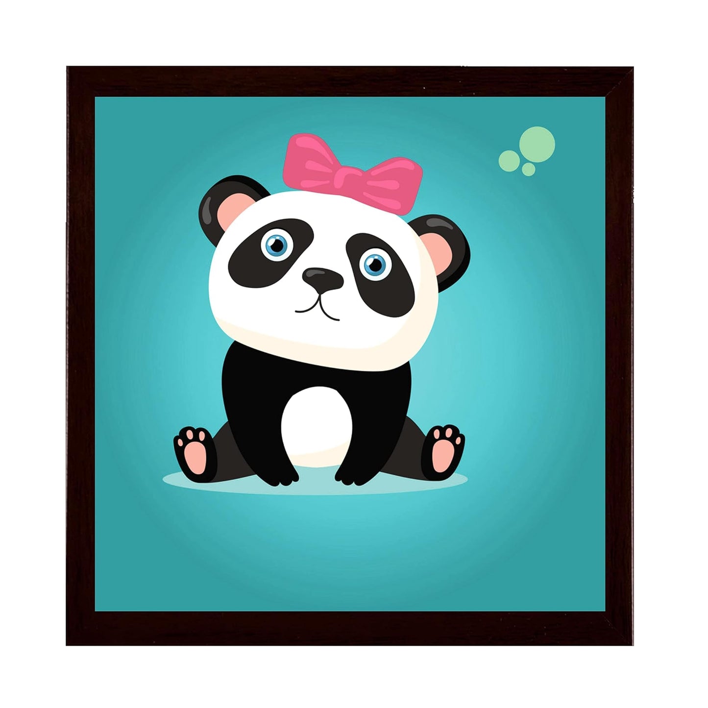Panda Design Tea Coffee Coaster Set Engineered Wood Drinkware Accessories
