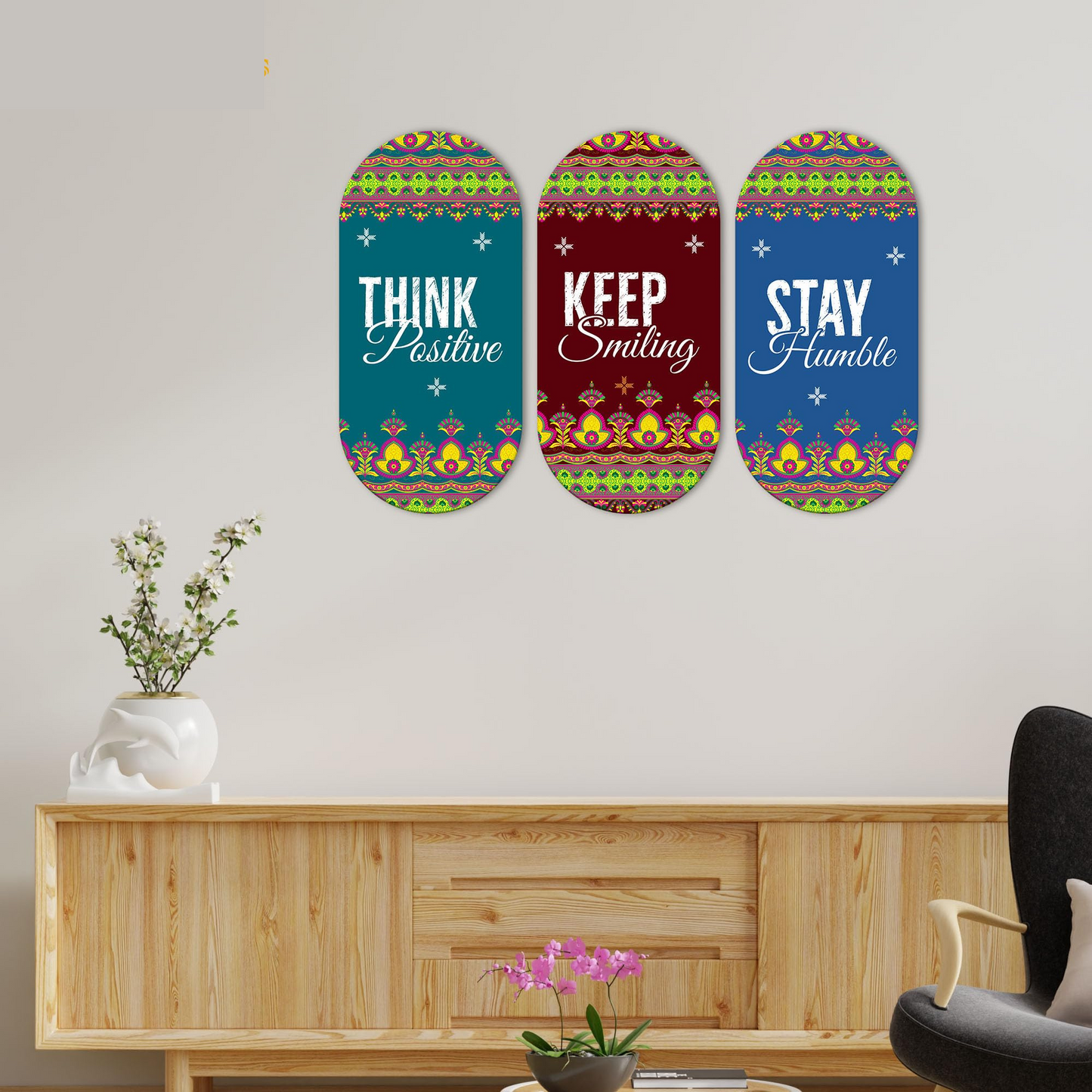 tay Humble Positive Quotes Printed Wooden Wall Hanger for Home | Office | Living Room | Gift | Modern Decoration Items | Kitchen Wall Decor