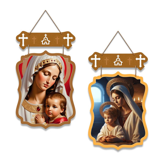 Jesus Wooden Wall Hanging Decoration Items for Home | Gifts | Bedroom | Wooden Wall Hanger | Mdf Wall Artwork Decoration for Living Room | Modern Decor Items