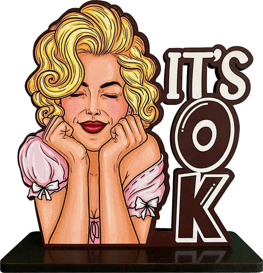 It's Ok Top Table Decorative Showpiece - 16 cm Wooden